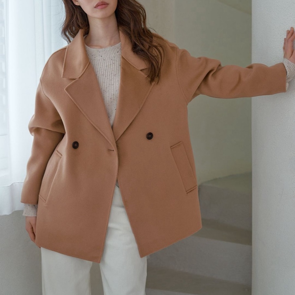 Women’s wrap coat from The Curated